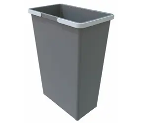 Elletipi BIG XL 35 L Plastový koš s rukojeťmi šedá / bez víka / 53 x 22.5 x 37 cm