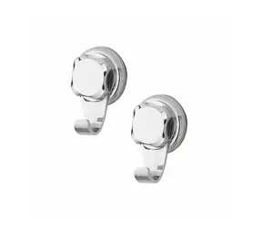 Compactor Bestlock Háčky do koupelny chrom / bez vrtání / 2ks