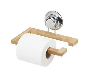 Compactor Bestlock SPA Bamboo Držák na toaletní papír bez vrtání chrom