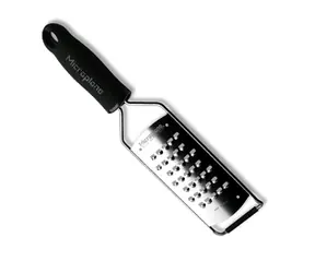 Microplane Gourmet Grater plátkovací struhadlo extra hrubá černá / 31.2 x 7.5 x 3 cm / jemná nerez ocel