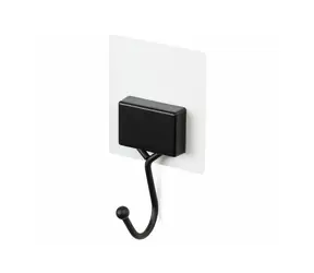 Compactor Bestlock Black Magic Samolepicí háček černá / bez vrtání