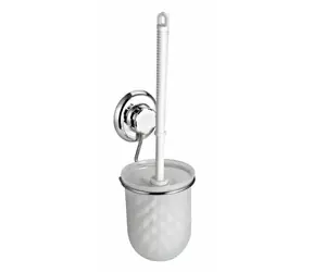 Compactor Bestlock Závěsná WC štětka s přísavkou chromová / bez vrtání