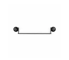 Compactor Bestlock Black Věšák na ručníky s přísavkami černá / bez vrtání