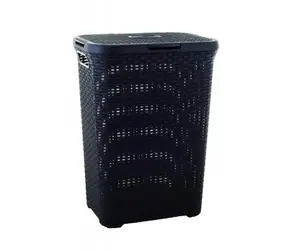Curver RATTAN 60l Koš na špinavé prádlo hnědá