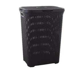 Curver RATTAN 40l Koš na špinavé prádlo hnědá / doprodej