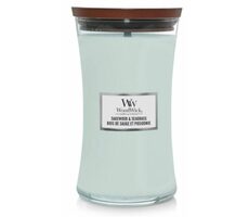 WoodWick Sagewood & Seagrass váza velká 610g - dóza velká / doba hoření: až 120 h