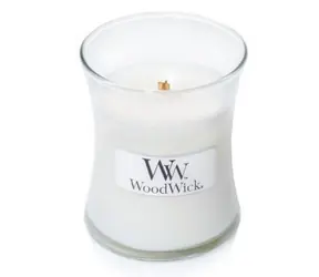 WoodWick White Tea & Jasmine 85g - váza malá / doba hoření: až 20 hg