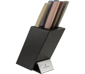 VICTORINOX Swiss Modern Blok s noži 6ks barevná / 5x nožů / 1x vidlice