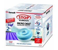 Ceresit STOP VLHKOSTI AERO 360° náhradní tablety 2v1 levandulová zahrada (2x450g)