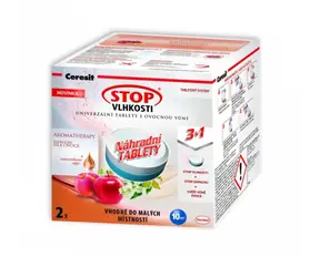 Ceresit STOP VLHKOSTI PEARL náhradní tablety 2v1 energické ovoce (2x300g)