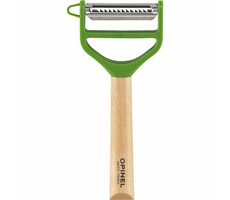 Opinel Škrabka na zeleninu 2 břity zelená / čepel Julianne / dřevěná rukojeť