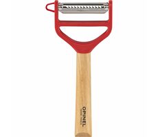 Opinel Škrabka na zeleninu 2 břity červená / čepel Julianne / dřevěná rukojeť