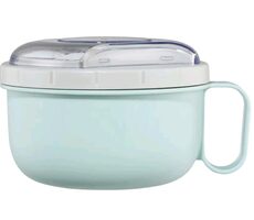 Xavax To Go nádoba na svačinu/oběd modrá / s příborem / 1100 ml