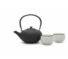 Bredemeijer Shanxi Konvička na čaj + 2 šálky / 1 l / konvička litina / šálky porcelán