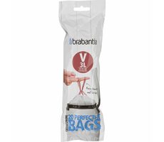 Brabantia PerfectFit Type V Sáčky do odpadkového koše 2-3L / zatahovací / 20ks v balení