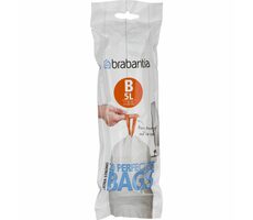 Brabantia PerfectFit Type B Sáčky do odpadkového koše 5L / zatahovací / 20ks v balení