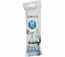 Brabantia PerfectFit Type W Sáčky do odpadkového koše 5L / zatahovací / 20ks v balení