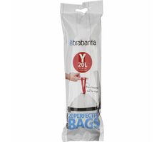 Brabantia PerfectFit Type Y Sáčky do odpadkového koše 20L / zatahovací / 20ks v balení