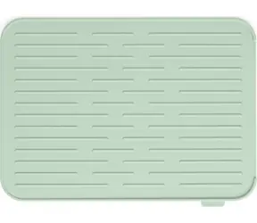 Brabantia Odkapávací podložka na nádobí silikonová zelená / 32.5 x 43.8 x 0.9 cm