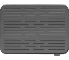 Brabantia Odkapávací podložka na nádobí silikonová tmavě šedá / 32.5 x 43.8 x 0.9 cm