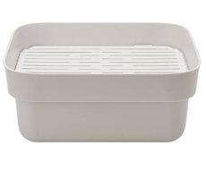 Brabantia Mísa na nádobí s odkapávačem světle šedá / 16.1 x 34.4 x 37.4 cm