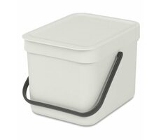 Brabantia Sort & Go Odpadkový koš 6 L světle šedý / s rukojetí / plast / 20 x 18.1 x 24.5 cm