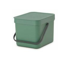 Brabantia Sort & Go Odpadkový koš 6 L zelený / s rukojetí / plast / 20 x 18.1 x 24.5 cm