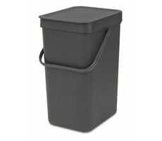 Brabantia Sort & Go Odpadkový koš 12 L tmavě šedá / 20 x 35.1 x 24.9 cm