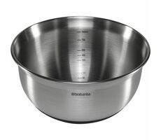 Brabantia Mísa nerez ocel/silikon stříbrno-černá 1 L / průměr 17.2 cm / výška 8.9 cm