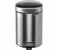 Brabantia Newicon Pedálový odpadkový koš 3 L matná stříbrná / průměr 16.8 cm / výška 26.4 cm