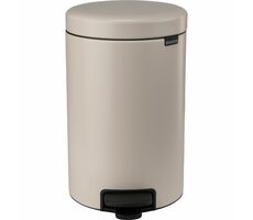 Brabantia Newicon Pedálový odpadkový koš 12 L béžová / průměr 25.1 cm / výška 41.1 cm