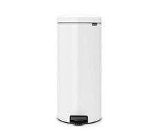 Brabantia Newicon Pedálový odpadkový koš 30 L bílá / průměr 29.3 cm / výška 67.9 cm