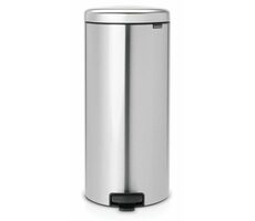 Brabantia Newicon Pedálový odpadkový koš 30 L otiskuvzdorná matná stříbrná / průměr 29.3 cm / výška 67.9 cm