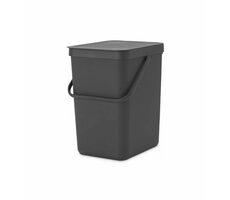 Brabantia Sort & Go Odpadkový koš 25 L šedá / s rukojetí / 26.5 x 40 x 34 cm