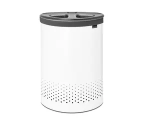 Brabantia Koš na prádlo 55 L šedá/bílá / 63 x 29 x 45 cm