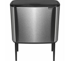 Brabantia Bo Touch Odpadkový koš 36 L matná stříbrná / 54 x 68 x 31.2 cm 