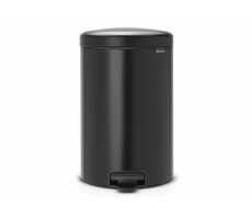 Brabantia Newicon Pedálový odpadkový koš 20 L černý matný / průměr 29 cm / výška 46.7 cm