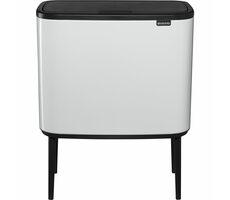 Brabantia Bo Touch Odpadkový koš na tříděný odpad 11 + 23 L bílá / 54 x 68 x 31.5 cm