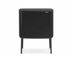 Brabantia Bo Touch Odpadkový koš na tříděný odpad 11 + 23 L  černá matná / 54 x 68 x 31.5 cm