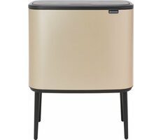 Brabantia Bo Touch   Odpadkový koš na třídený odpad 11 + 23 Champagne / 54 x 68 x 31.5 cm