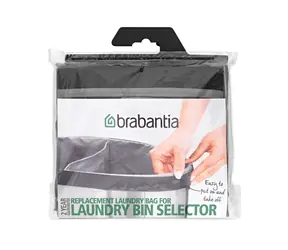 Brabantia Pytel do koše na prádlo Selectot 55L šedá / tkanina