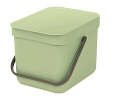 Brabantia Sort & Go Odpadkový koš 6L nefritově zelená / s rukojetí / plast / 18.8 x 17.4 x 13.9 cm