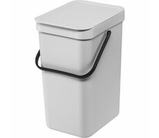 Brabantia Sort & Go Odpadkový koš 12L světle šedá / s rukojetí / plast  / 18.8 x 17.4 x 13.9 cm