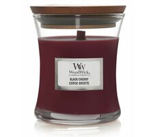 WoodWick Black Cherry 85g - váza malá / doba hoření: až 20 h