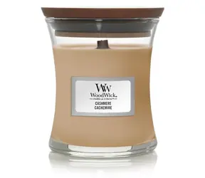 WoodWick Cashmere 85g  - svíčka malá / doba hoření: až 30h