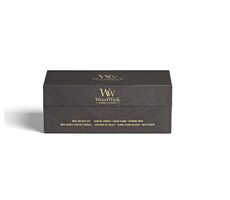 WoodWick dárkový set Evening Onyx, Solar Ylang, Coastal Sunset  - váza malá 3 ks / doba hoření: až  30h