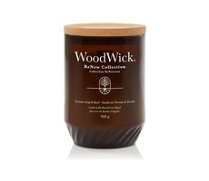 WoodWick ReNew Tomato Leaf & Basil 368g  - svíčka velká / doba hoření: až 130h