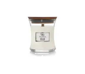 WoodWick White Teak 85g  - váza malá / doba hoření: až  20h