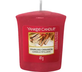 Yankee Candle Sparkling Cinnamon vonná svíčka votivní 49g / doba hoření: až 15h