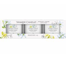 Yankee Candle Midnight Jasmine - Sada votivních svíček plněných ve skle 3x 37g / doba hoření: až 3x 10h